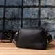Женская сумка на два отделения из натуральной кожи. Vintage 22919 черная. - изображение 10