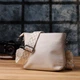 Повседневная плечевая сумка из натуральной кожи VINTAGE Bag 22915 Белый - изображение 10