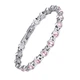 Браслет женский серебристый с магнитами Pink 21 см - изображение 1