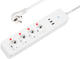 Listwa przeciwprzepięciowa Blow 2 x USB+USB-C WiFi TUYA 4 gniazda 1.5 m White (5900804135791) - obraz 1