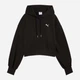 Bluza damska z kapturem Puma Wardrobe Ess Relaxed Cropped Hoodie Tr 62974601 M Czarna (4067983650840) - obraz 5