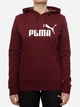 Ciepła bluza damska z kapturem Puma Ess No. 1 Logo Hoodie Fl (S) 68238996 L Bordowa (4069157672085) - obraz 1