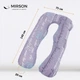 Подушка для беременных и отдыха MirSon Naturale Line Print №8005 U-образная Tulio (2200006178231) - изображение 3