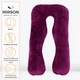 Подушка для беременных и отдыха U-образная MirSon № 8021 Velvet Line "Excalibur" EcoSilk 140x75x20 см (2200006178538) - изображение 2