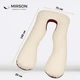 Подушка для беременных и отдыха MirSon Velvet Line №8024 U-образная Adenium (2200006178569) - изображение 3