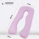 Подушка для беременных и отдыха MirSon Delicate Satin №8030 U-образная Lupine (2200006178682) - изображение 3