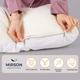 Подушка для беременных и отдыха U-образная MirSon № 8033 Eco Line "White-Creamy" EcoSilk 140x75x20 см (2200006185086) - изображение 4