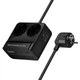 Удлинитель сетевой HOCO AC27 Descanso, 2-socket PD Desktop Charger, 1USB, 2Type-C, 30W, 3A, 2500W, 2m, black - изображение 3