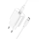 Мережевий зарядний пристрій HOCO C109A Fighter single port charger Type-C cable 20W White - изображение 4