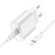 Мережевий зарядний пристрій HOCO C109A Fighter single port charger Lightning cable 20W White - изображение 5