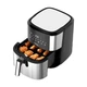 Аэрогриль мультипечь на 2 тэна Rotex Up DownFry ROM-760-XL 2000 Вт 7.5 л серебристая - изображение 2