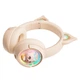 Наушники Onikuma беспроводные Bluetooth игровые Cat Ear с RGB, AUX и Type-C, 55 часов Бежевые (B5) - изображение 10