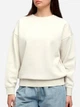 Світшот оверсайз утеплений на флісі жіночий Puma Ess Oversized Crew Fl 68540087 2XS Білий (4067983687419) - зображення 1