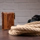 Гаманець чоловічий Vintage із натуральної шкіри світло-коричневого кольору вертикальний для прав (bg146fash84) - зображення 10
