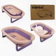 Ванна детская складная Bimbo BM-30011, 79×47×21 см, сливной клапан, электронный термометр, матрас, складные ножки - изображение 4