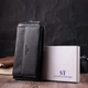 Функциональный кошелек-клатч унисекс из натуральной кожи ST Leather 22529 Черный - изображение 10