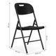 Zestaw składanych krzeseł 2 szt ModernHome by Multistore (YC-050-BLACK) - obraz 7
