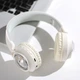 Беспроводные детские наушники HOCO W50 с RGB подсветкой BT5.3, AUX/TF, 12h Milky white - изображение 3