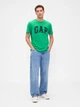 Футболка хлопковая длинная мужская Gap 157784416 L Зеленая (1159839498) - изображение 3