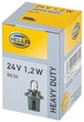Автомобільна лампа Hella Heavy Duty WEW T5 1.2 Вт 24 В Сіра (8GA007997071) - зображення 1