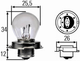 Автомобільна лампа Hella Standard HS3 15 Вт 12 В (8GA008899121) - зображення 2