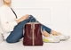 Жіночий рюкзак з натуральної шкіри 6л вміщує формат А4 ARTiS Bags 1590 4925/140 Бордовий (6501013531) - зображення 6