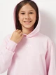 Детское худи для девочки Adidas J Sl Fl Hd 225 JC9773 128 см Розовое (4067901323450) - изображение 4