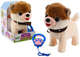 Собака LEAN Toys рухається та співає на повідку Біло-бежевий 21057 (5905991036234) - зображення 2