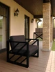 Кресло металлическое Tobi Sho Гранд/DV13 с подушками для офиса, дачи, сада, 750х600х700 рогожка Коричневый/08 - изображение 2