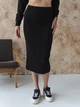 Юбка миди осенняя прямая женская ARTKNIT Katrin L/XL Черная (4823093454873) - изображение 1