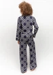 Піжама жіноча Cyberjammies Avery 0075/0076 12/M Синьо-білий (5051877488724) - зображення 3
