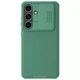 Карбонова накладка Nillkin CamShield Pro для Samsung Galaxy S24 FE Deep Green - зображення 1