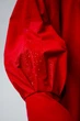 Жіночий дизайнерський дощовик плащ тренч Parasol'ka червоний Red Velvet (S-L) oversize one size, плащ вільного крою водонепроникний, дощовик з капюшоном - изображение 9