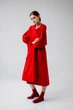 Жіночий дизайнерський дощовик плащ тренч Parasol'ka червоний Red Velvet (S-L) oversize one size, плащ вільного крою водонепроникний, дощовик з капюшоном - изображение 10