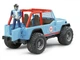 Машина Jeep Cross country с фигуркой гонщика, Bruder, 02541 - изображение 2