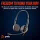 Наушники Poly BlackWire C3225 USB-C HS Stereo +3.5mm Plug +USB-C/A Adapter (Bulk) Black (8X229A6) - изображение 2