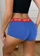 Жіночі бавовняні спортивні трусики-боксери Sportgirl – низька посадка Сині M 3242 - зображення 5