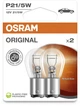 Набір автомобільних ламп Osram Original P21/5W 12 В 2 шт (7528-2BL) - зображення 1