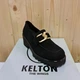 Лофери жіночі Kelton р.37 Чорна Замша каблук 6см - изображение 2