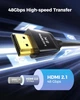 Кабель Silkland HDMI 2.1 [Certified Ultra High Speed HDMI] 48Gbps 8K@60Hz, 4K@240Hz 2м black - изображение 3
