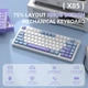 Клавіатура бездротова Attack Shark X85 White Purple - изображение 2