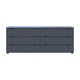 Комод Doros Рон 9 Графіт 6 Ящиків 160х38х62 DRS-011778 (41516176) - зображення 4