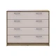 Комод Doros Ронді Дуб Артизан/Кашемір 4 ящики 100х40х82 DRS-011782 (41516187) - зображення 3