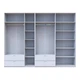 Шкаф для одежды Doros Лукас Белый 3+4 ДСП 315х50х240 DRS-011689 (42005134) - изображение 5