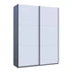 Шкаф-купе Doros G-Caiser Графит/Белый 2 ДСП / 3 части 180х60х240 DRS-011729 (44900262) - изображение 5