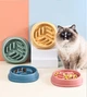 Миска для медленного питания собак "Pet Style" 21*21*4,5 см Синяя - изображение 3