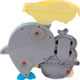Zestaw do kąpieli LEAN Toys Delfin Niebieski 20147 (5905991023319) - obraz 4
