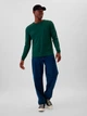 Футболка с длинным рукавом, длинная мужская GAP M, Essex Green (Темно-зеленая) 500127324275 - изображение 3