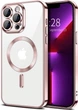 Чохол Wave Premium Metal Shining case with MagSafe (TPU) для Apple iPhone 13 Pro Max 6.7” Pink - изображение 1
