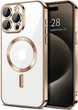 Чохол Wave Premium Metal Shining case with MagSafe (TPU) для Apple iPhone 14 Pro 6.1” Desert Titanium - изображение 1